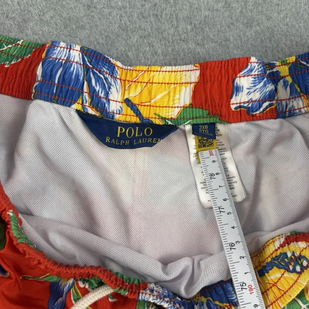 Polo Ralph Lauren Traveler Swim Shorts 2XB Red Floral Big & Tall Mesh